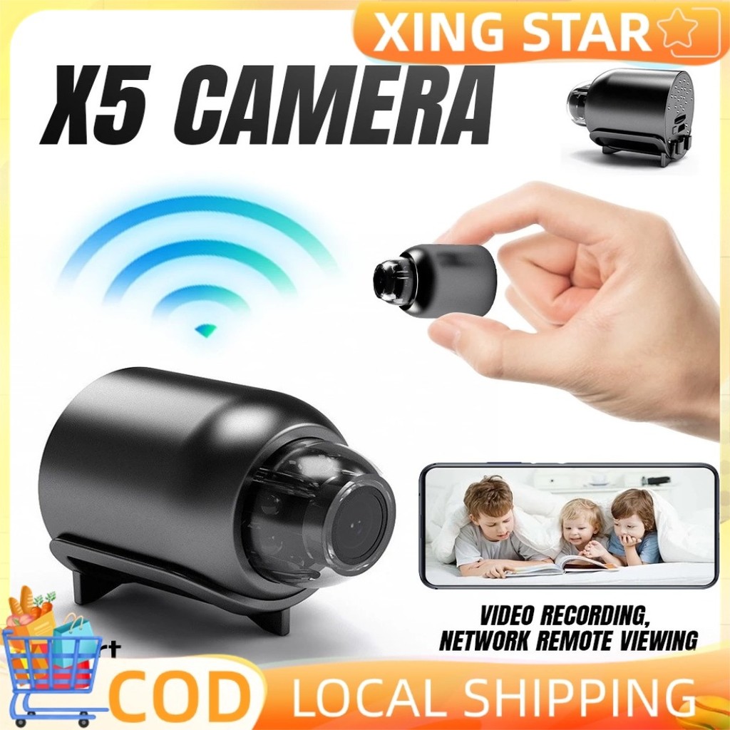 X5 Wireless Mini Security Camera with 1080P HD Night Vision and Motion ...