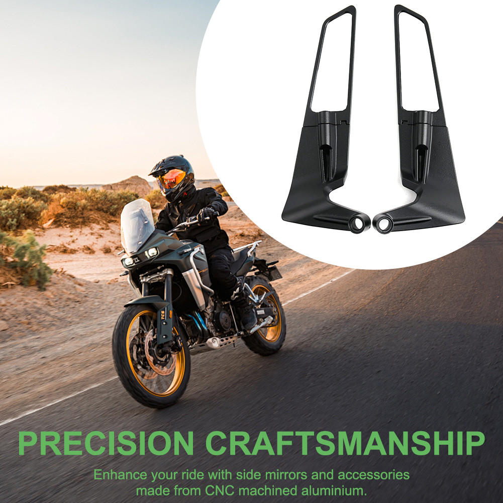 Motorcycle Rear View Mirrors Stealth Wind Wing Side Mirrors [Dreamall8 ...