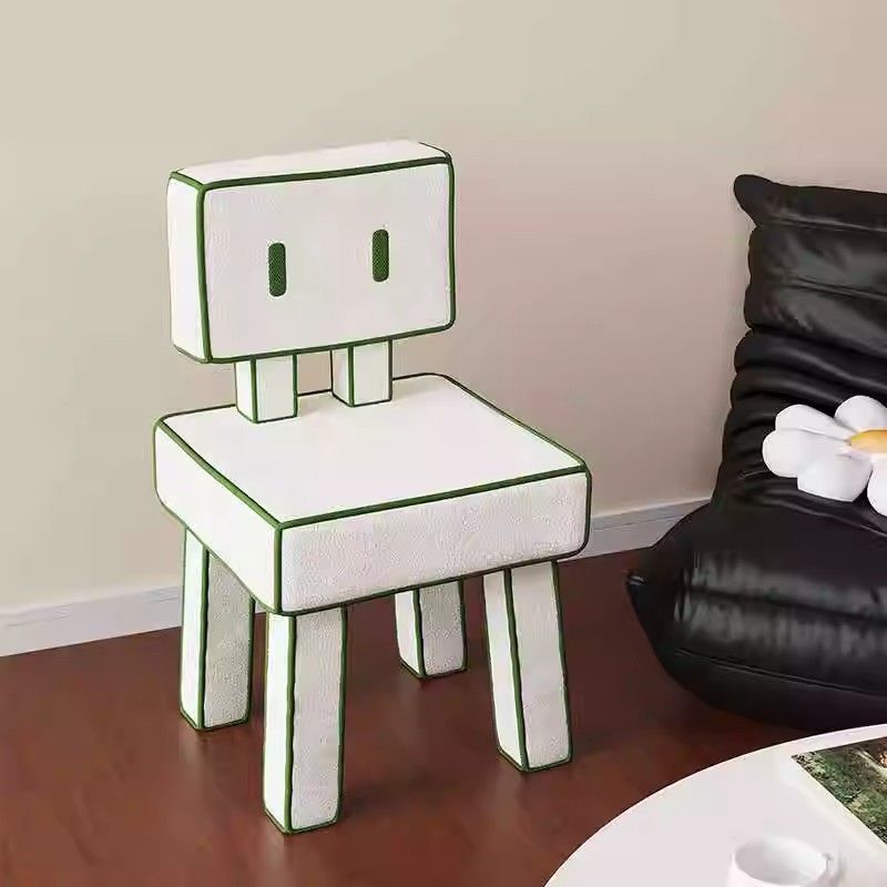 Cream Style Cartoon Comic Chair Retro Living Room Leisure Chair Makeup ...