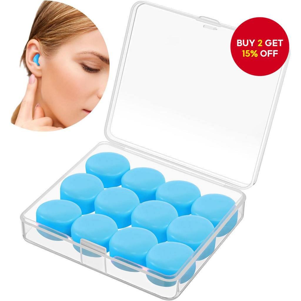 Reusable Moldable Silicone Earplugs for Sleeping, Noise-Cancelling Soft ...