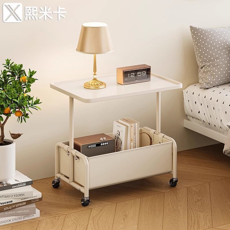 Movable Bedside Table Luxury New Bedside Storage Rack Small Side Table ...
