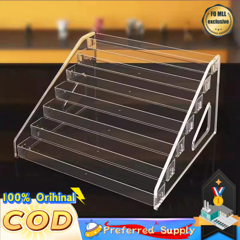 3/4/5/6/7 Layers Acrylic Stand Badge Storage Rack Card Ladder Blind Box ...