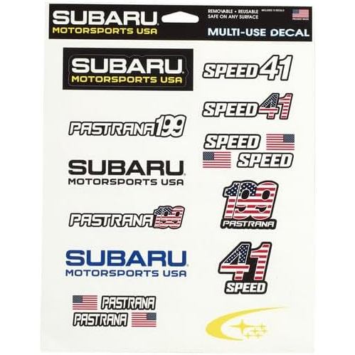 Subaru Motorsports USA Logo Decal Sticker Sheet 12 pcs Set Removable ...