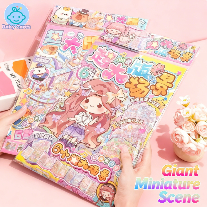 Mega Collection of Adorable 3D Scenery Stickers Jumbo Pages for DIY ...