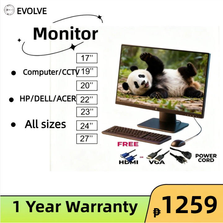 Assorted Brand Original Computer Monitor 27/24/23/22/20/19/17 inch /for ...