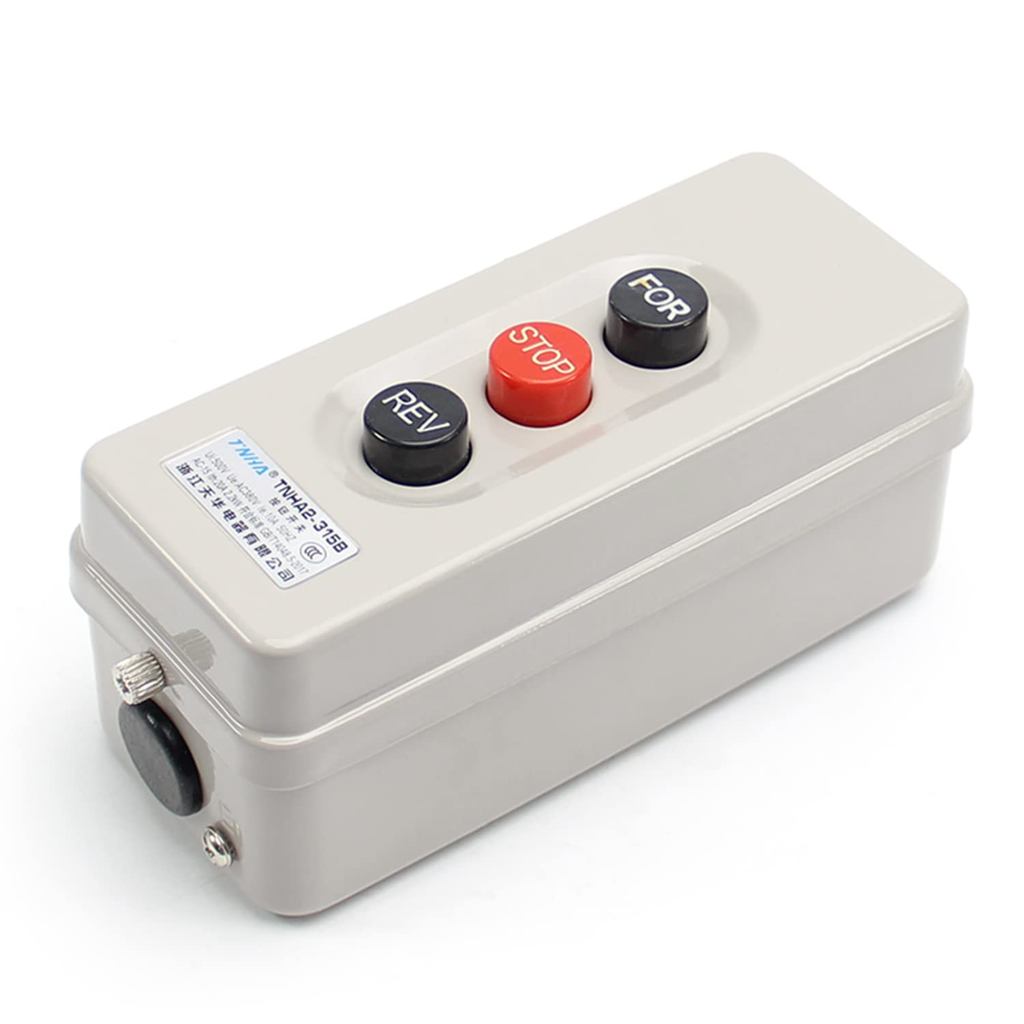 Fielect Self Locking Forward Stop Reverse Pushbutton Push Button ...