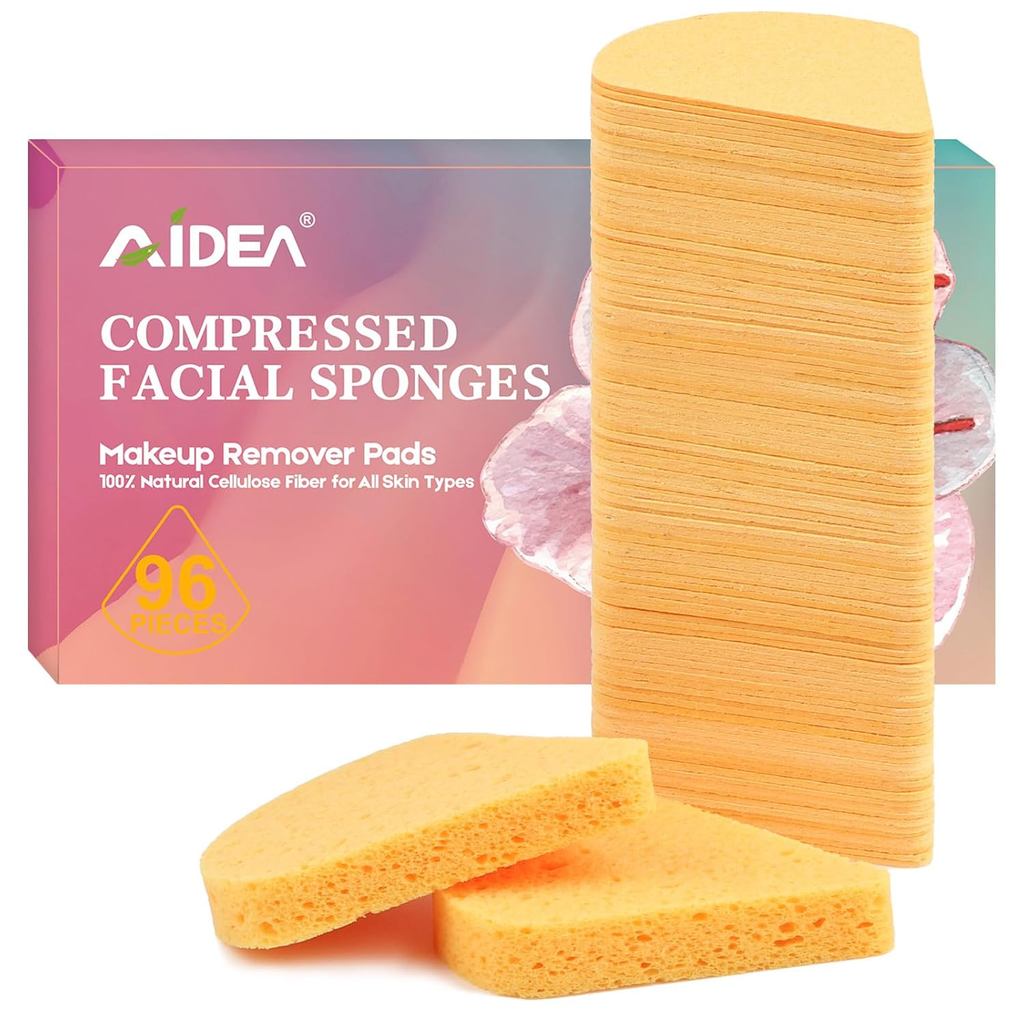 BUY 1 TAKE 1 AIDEA 96Count Facial Sponges Compressed, Face Sponges for ...