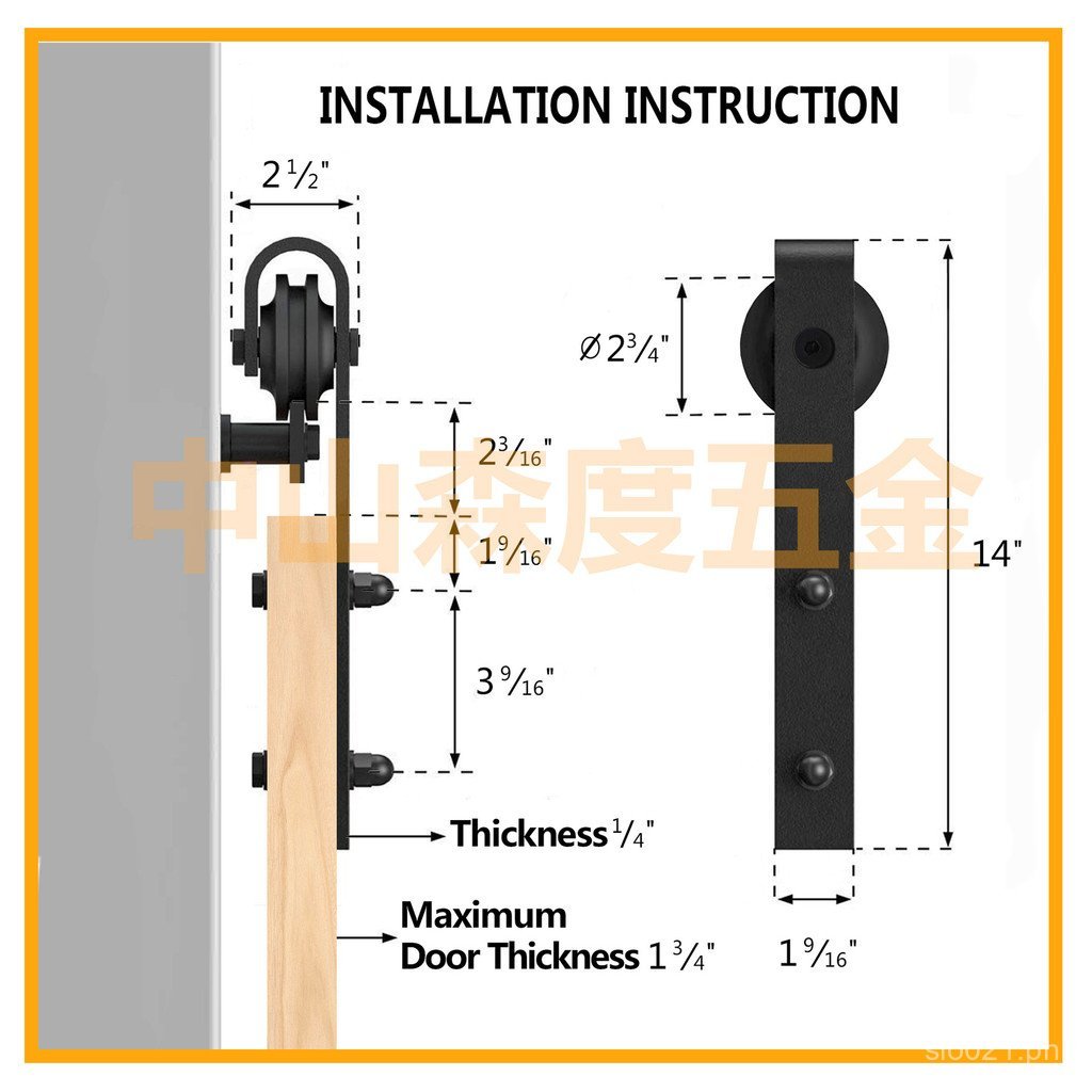 Barn Door Sliding Door Accessories Door Track Rail Set Sliding Door ...