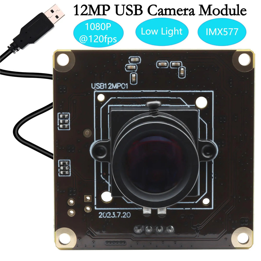 High Speed Usb Camera 12mp High Fps 120fps 1080p Mini Low Light Usb2.0 ...