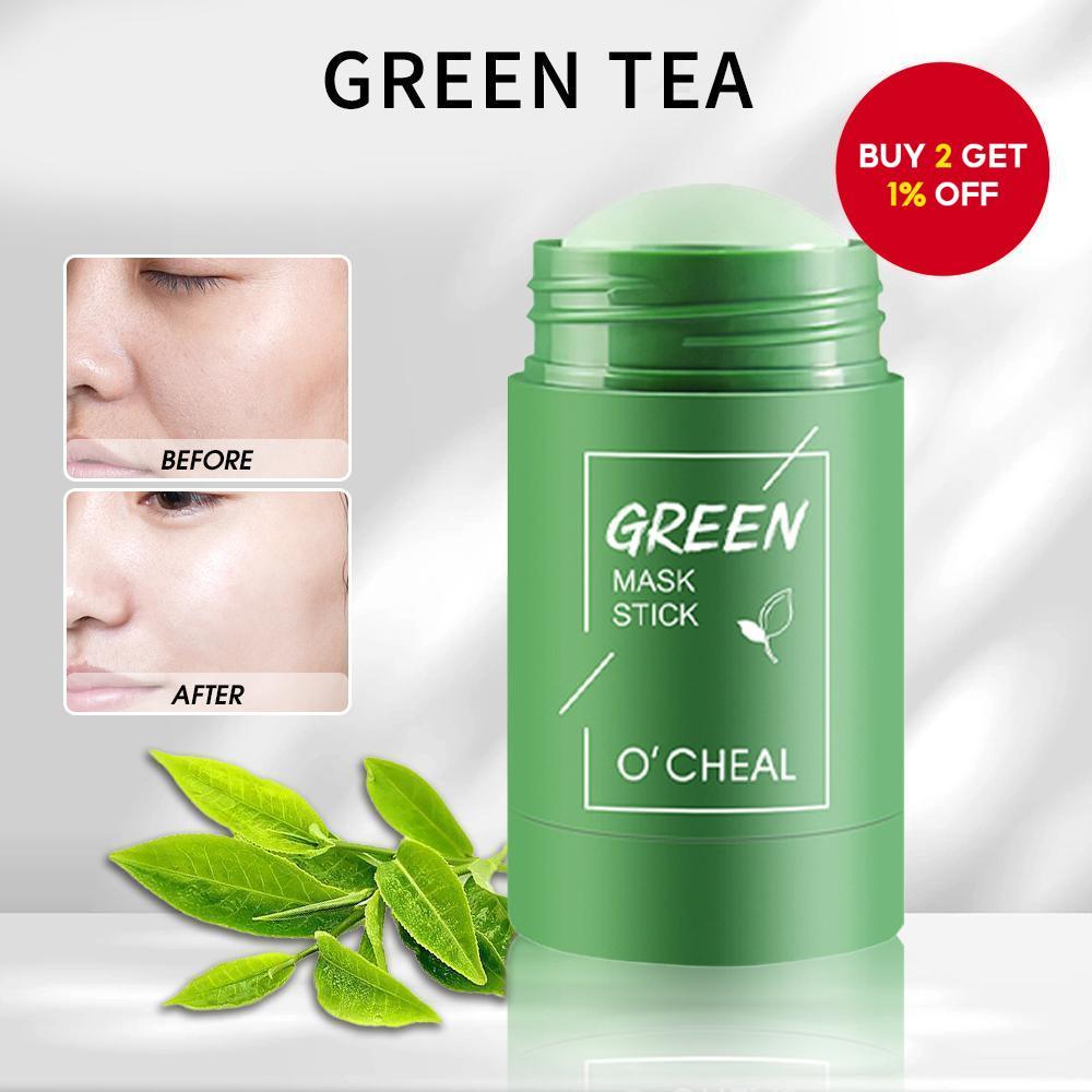 Green Tea Solid Mask Cleansing Gentle Skin Mud Mask For Blackheads ...