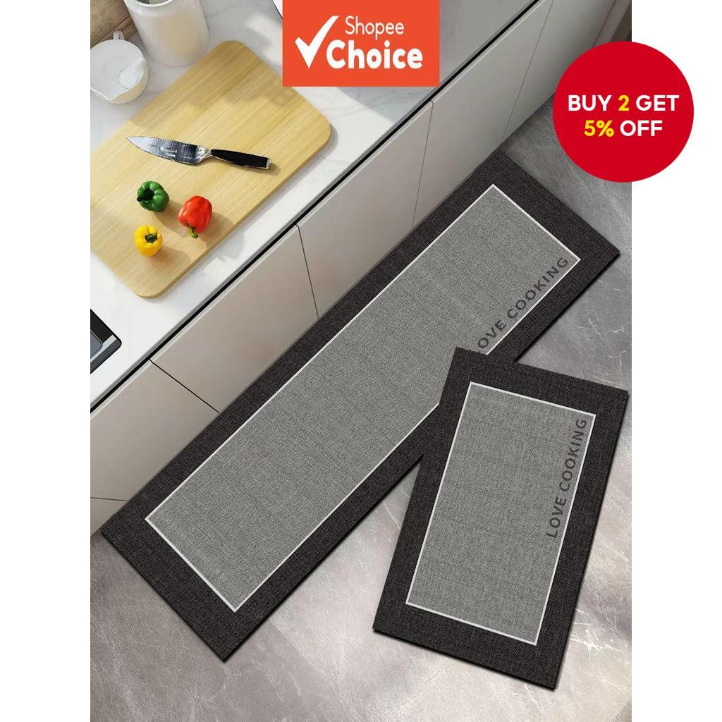 Minimalist Solid Color Diatom Mud Mat 1Pc- 3mm Anti-Fatigue Rug with ...