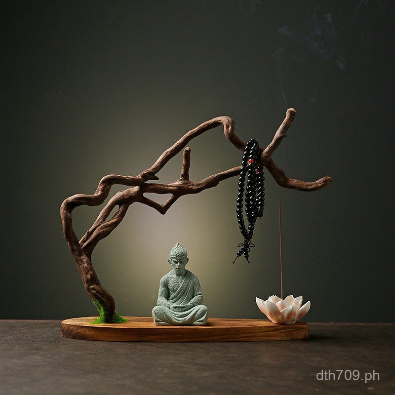 Home Solid Wood Creative Base Crafts Zen Root Carving Living Room Tree ...