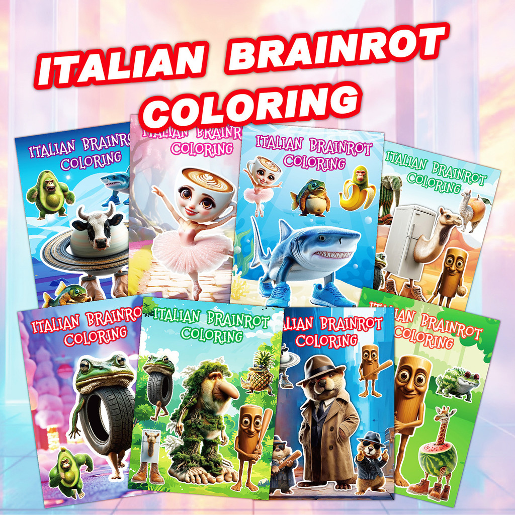 Foreign Sea Classic Coloring Book 8 Books Children Cartoon Painting ...