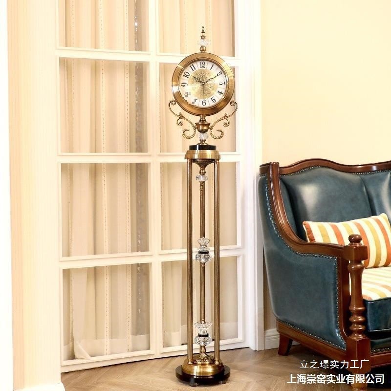 Villa Living Room Floor Standing Clock Decorative Elegant Clock ...