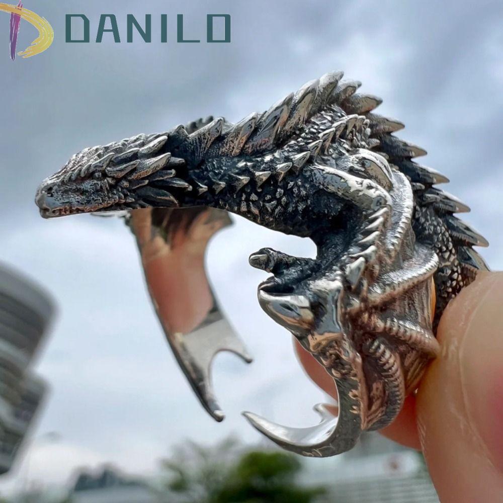 DANILO1 Dragon Rings, Punk Style Vintage Pterosaur Wings Ring, Fashion ...
