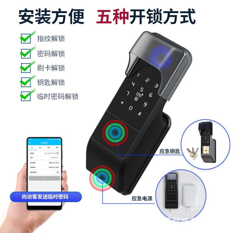 Smart Fingerprint Modified Anti-Theft Door for Rental Houses, Stainless ...