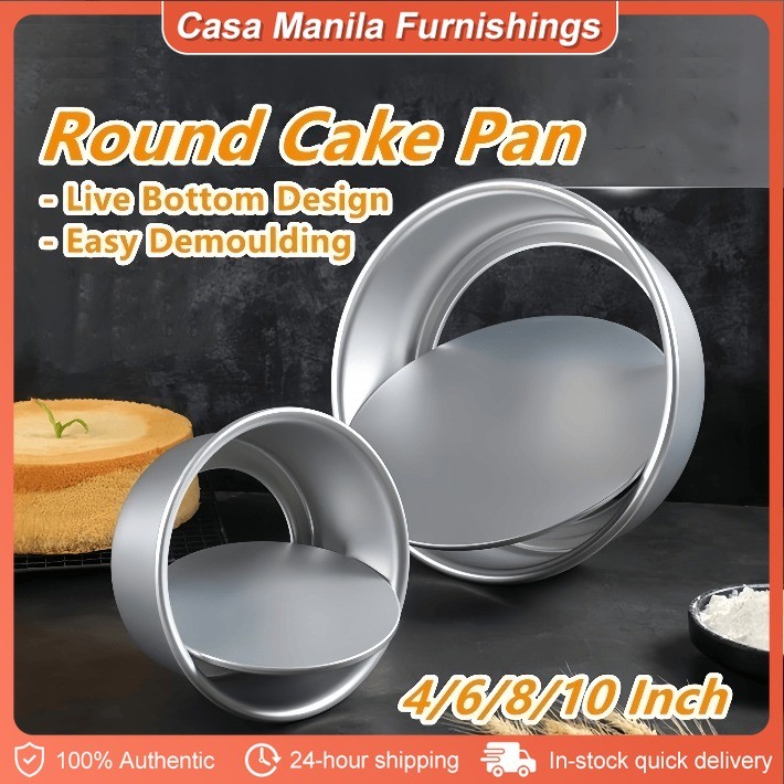Round Cake Pan with Removable Bottom, 4/6/8/10 Inch Springform Pans for ...