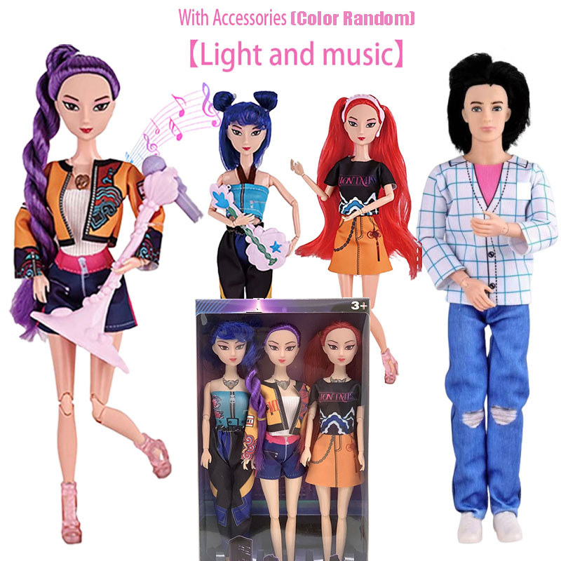 Creative Rumi Doll 11 Movable Joint Kpop Demon Hunters with Light and ...