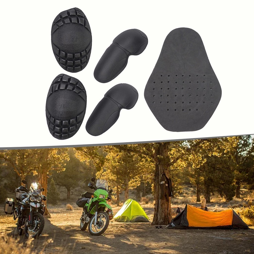 5-in-1 EVA Protective Gear Set - Removable Back, Shoulder & Elbow Pads For Motorcycle, Ski & Sports