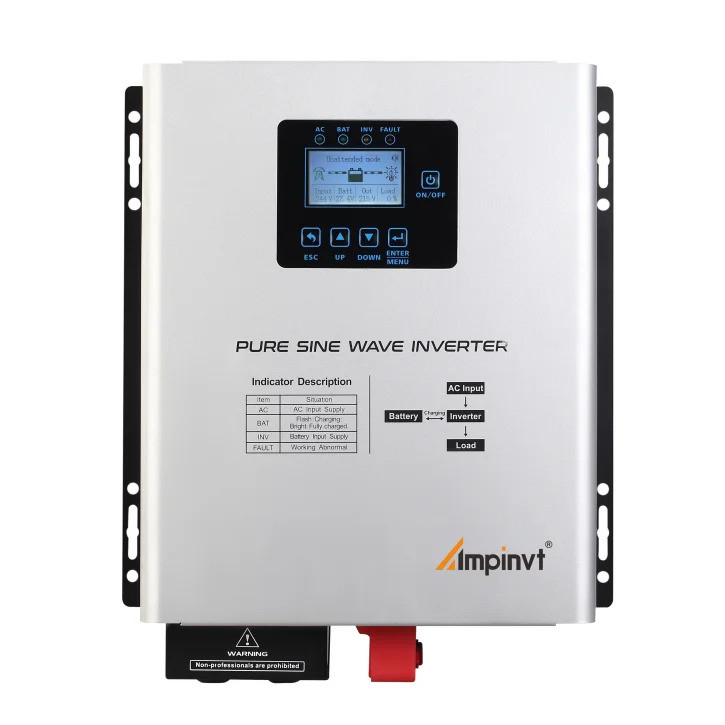 Ampinvt 3kw 5kw 5kva 24v 48v Pure Sine Wave Invert Off Grid All In One ...