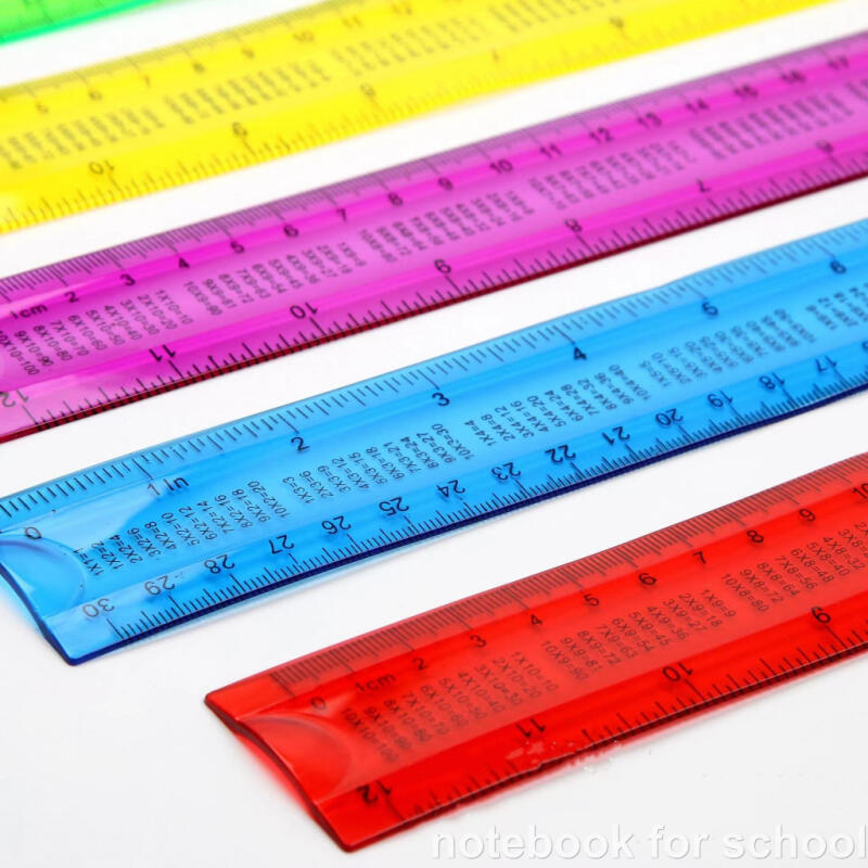 30CM Candy Color Ruler Flexible Soft Unbreakable Multifunctional ...