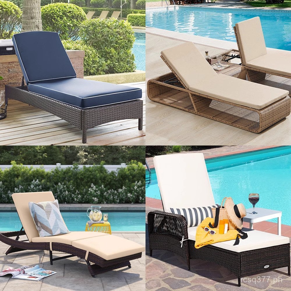 Recliner Rattan Beach Folding Pool Rattan Chair Side Villa Homestay ...