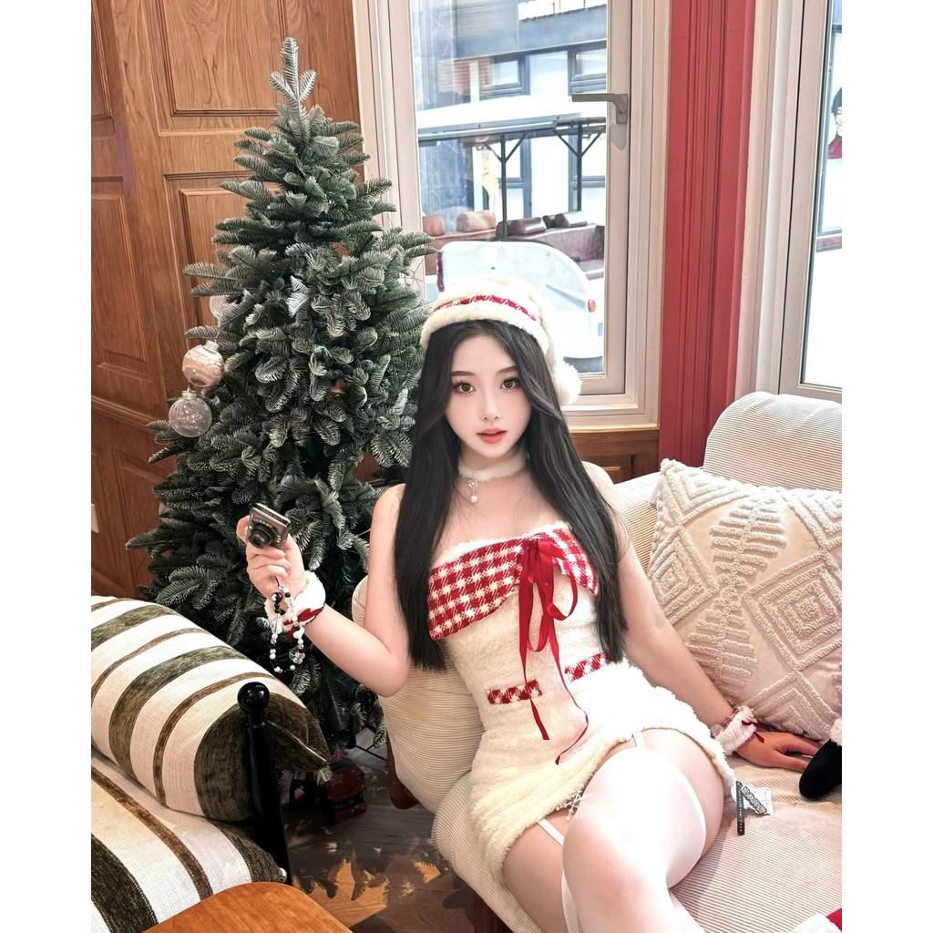 mini sexy christmas party dress Amazon.com: Sexy Christmas Mini Dress Womens Fashion Christmas Mrs. Claus  Santa Cosplay Costume Holiday Party Funny Novelty Outfits: Clothing, Shoes  & Jewelry