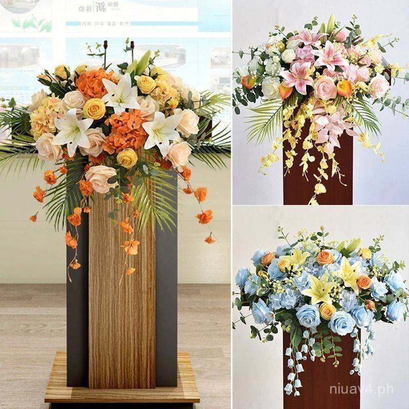 High-end Business Lecture Podium Bouquet Podium Emcee Podium Fake ...