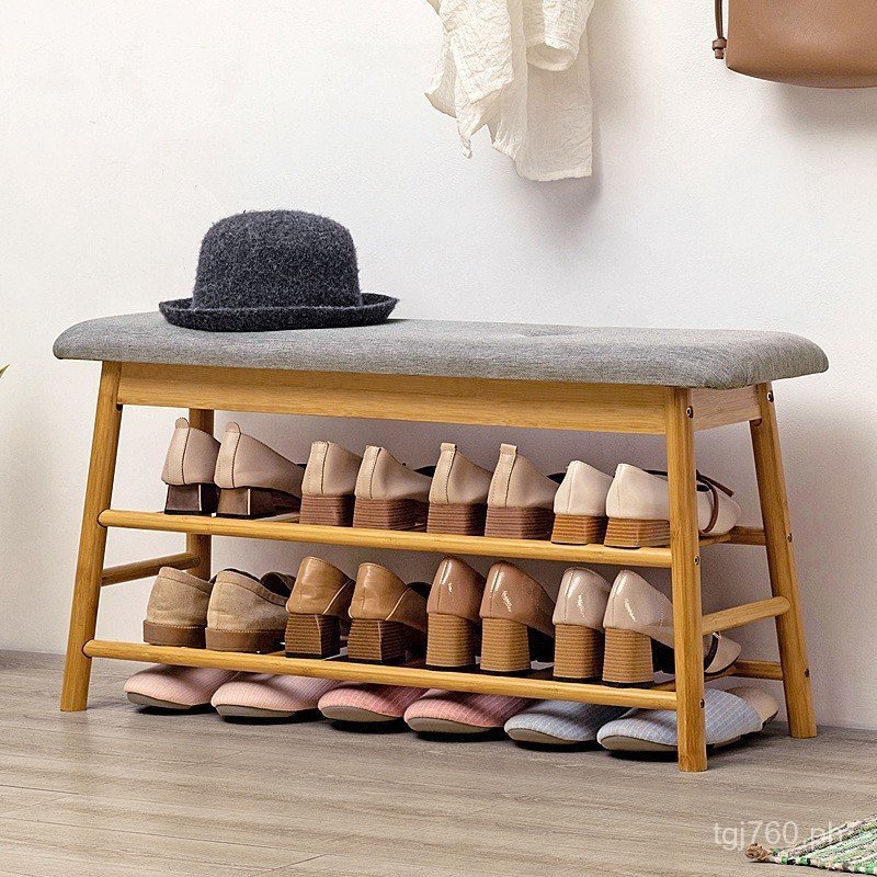 Shoe Bench with Seat, Creative Bedside Bench, Long Strip Entrance Shoe ...