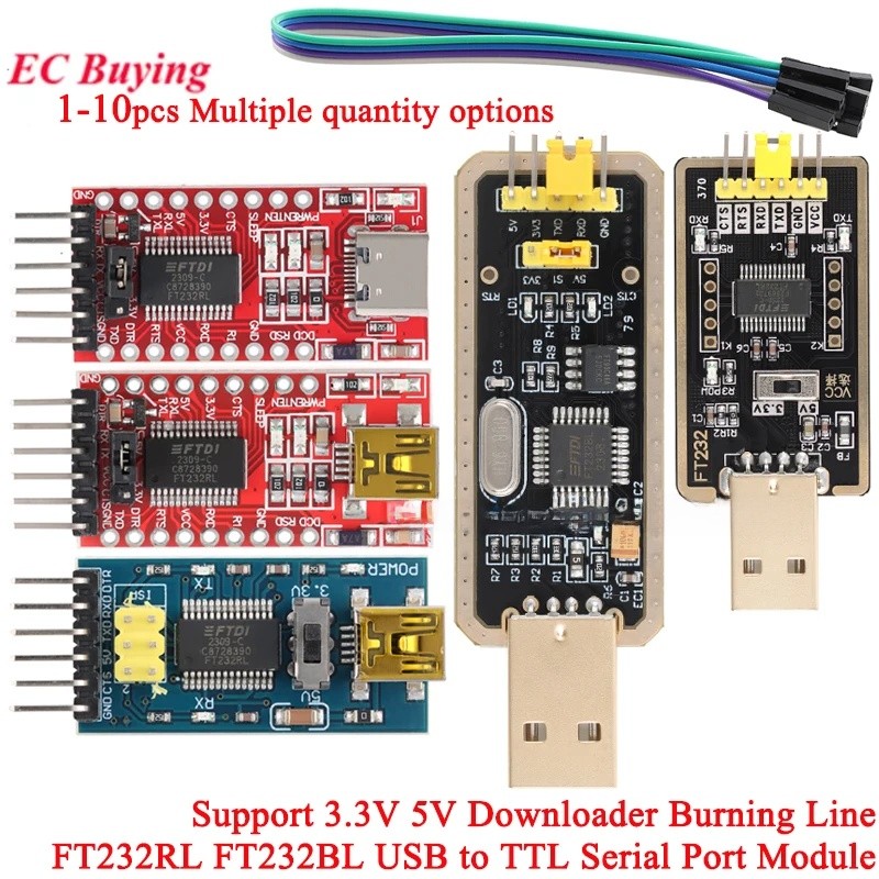 FT232RL FT232BL FT232 FTDI USB 3.3V 5.5V to TTL Serial Adapter Module ...
