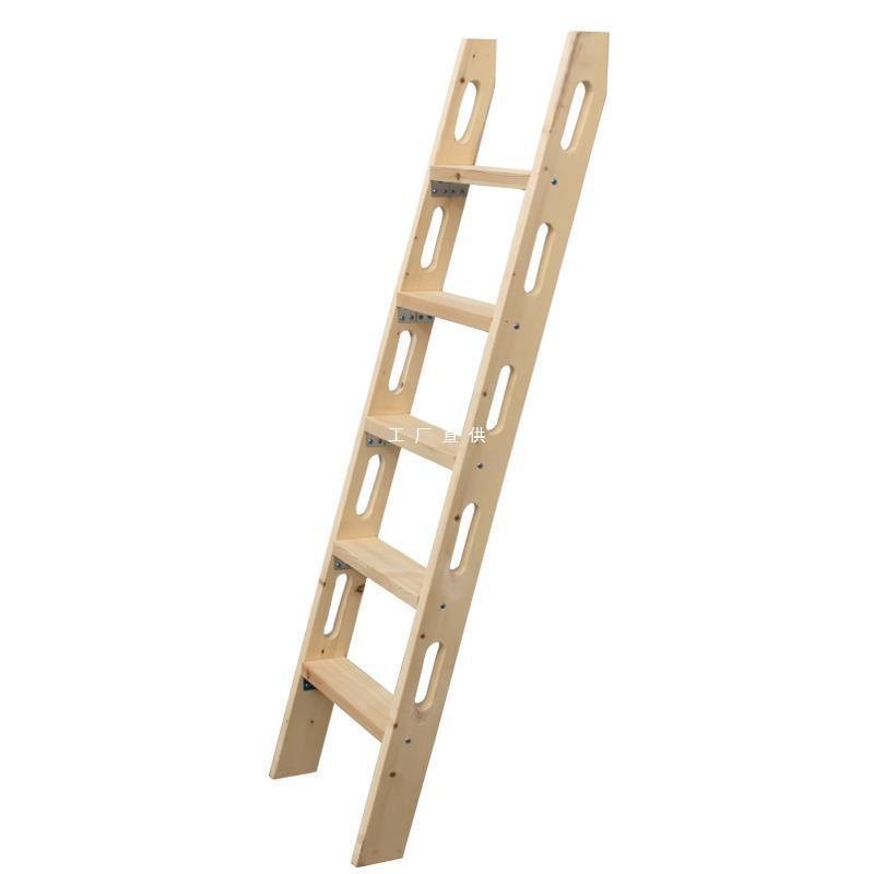 Solid Wood Staircase loft Duplex Ladder Loft Bunk Bed Simple Home ...