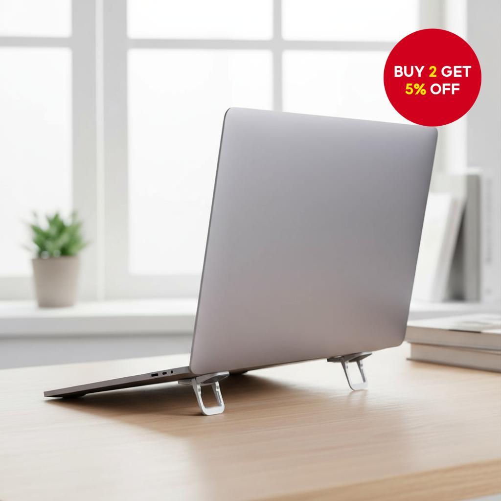 Laptop Stand 1 Pair Invisible Adjustable Angles Keyboard Lifter for ...