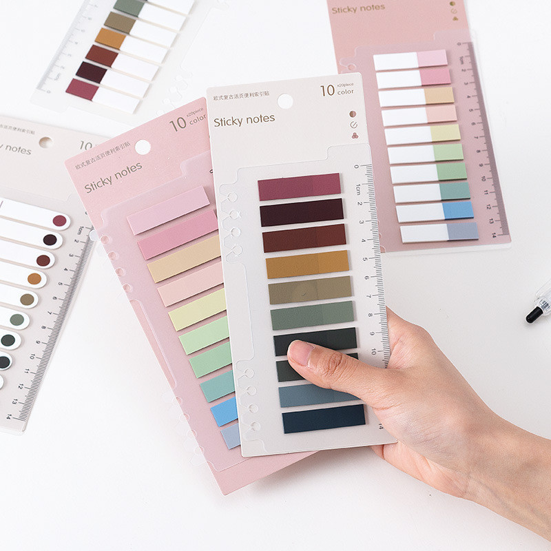 Morandi Color Index Sticky Notes Classification Index Tabs Plastic ...