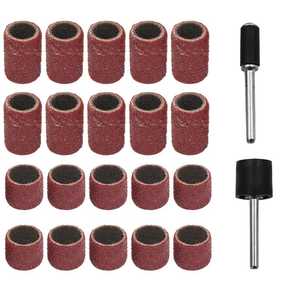 [BBREJO] 22Pcs Sanding Ring with Rod Abrasive Rotary Tool Kit Sanding ...