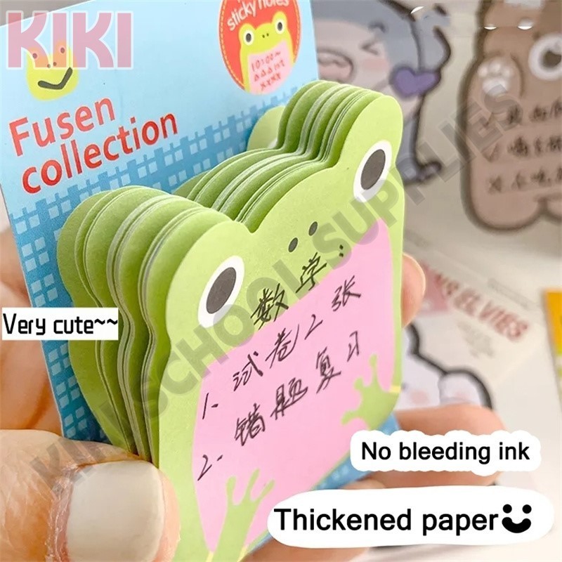 KK 20/30 Sheets Animal Sticky Note Cartoon Tearable Time Record Memo ...