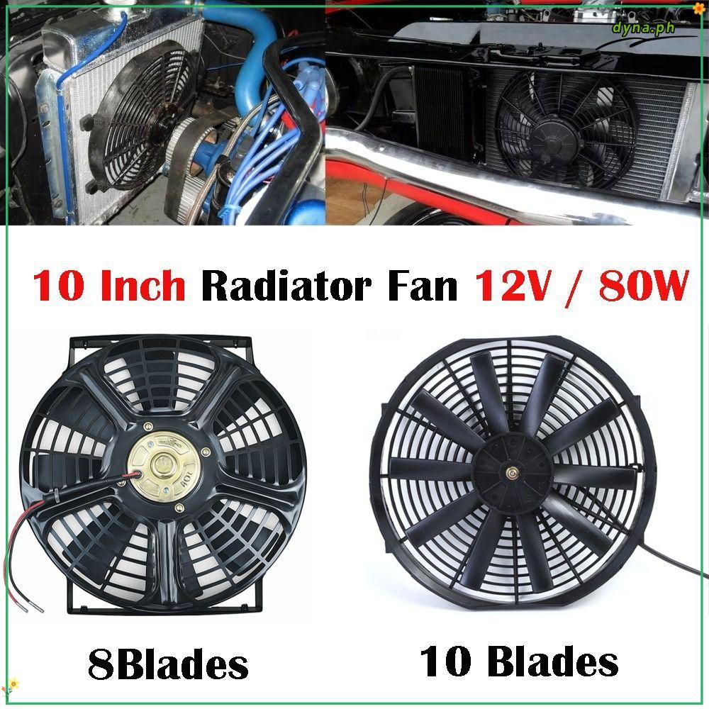 DYNA Radiator Fan, 80W 10 INCH Car Aircon Auxiliary Fan, Universal ABS ...