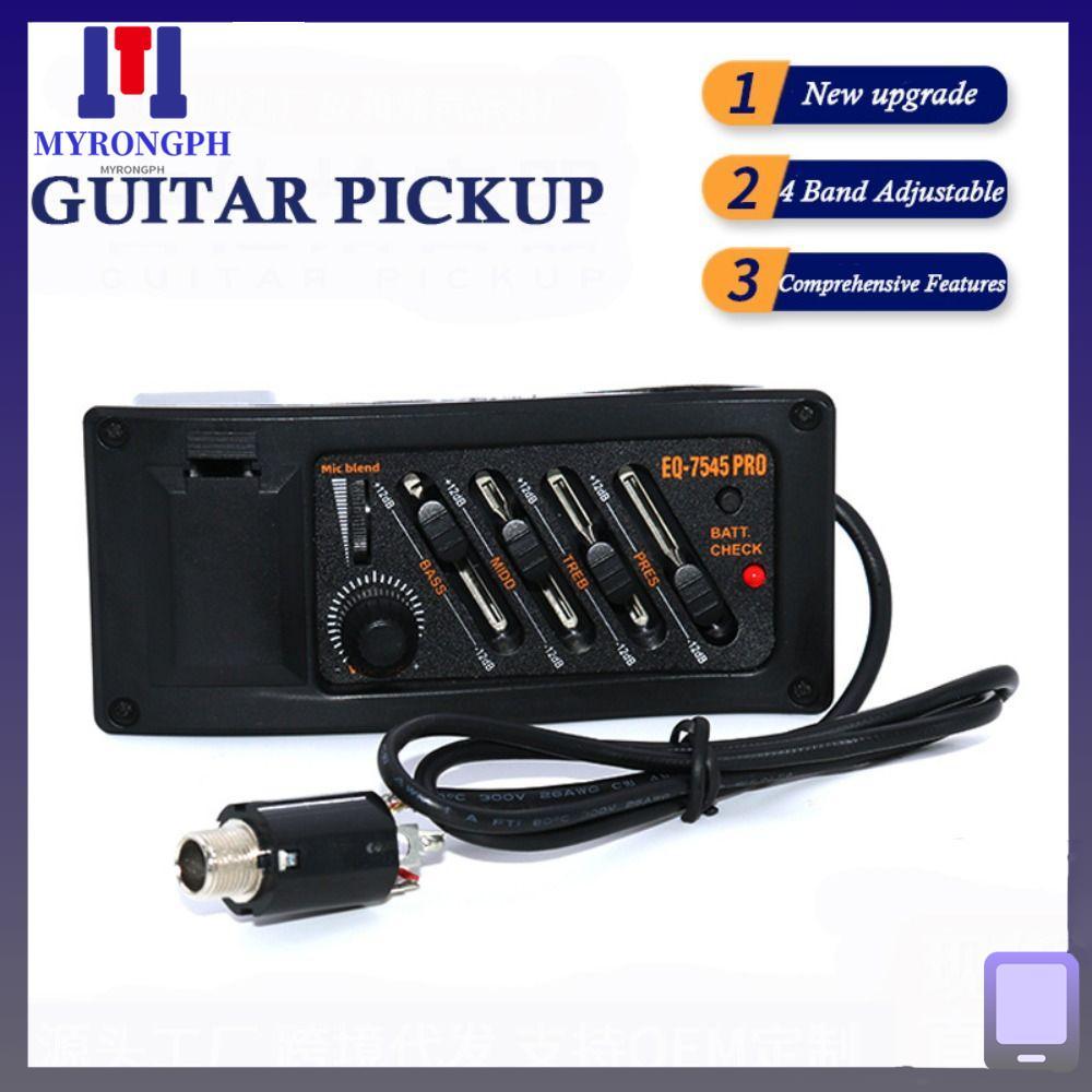 thumbnail image 2 of 4 Band Acoustic Guitar EQ Preamp Equalizer Professional EQ 7545R Pickup Amplifier Pickup Guitar I.1014641132 2 of 9