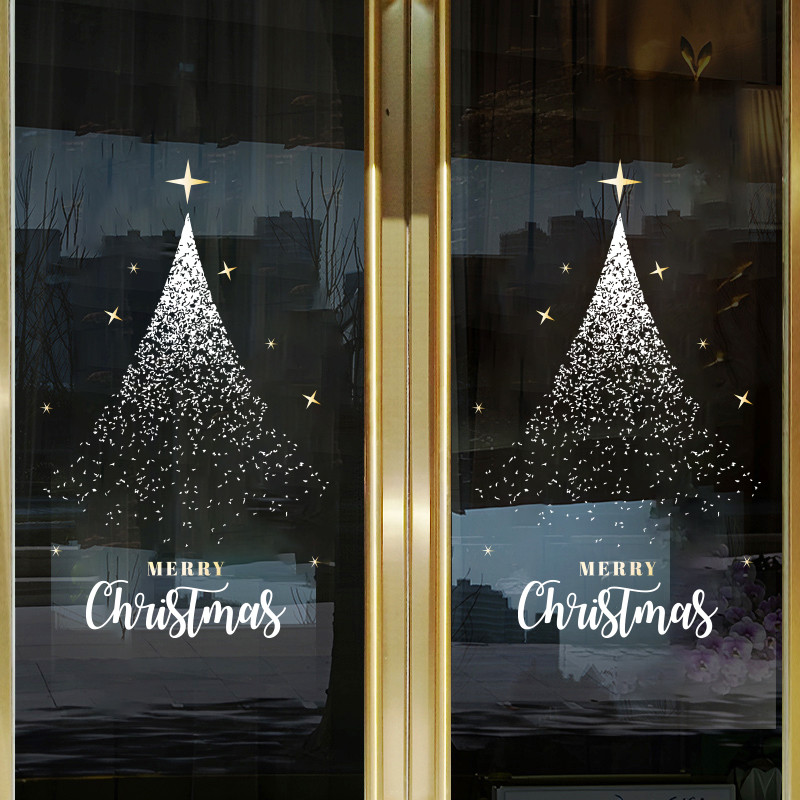 Creative Christmas Decorations Scene Layout Window Grilles Shopping ...
