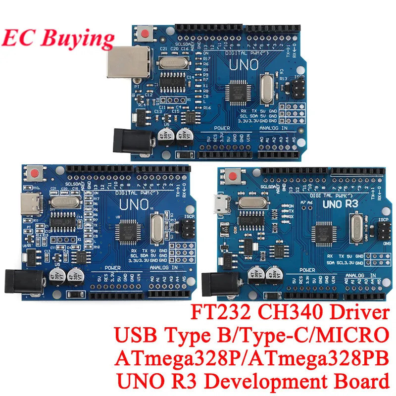 UNO R3 Development Board ATmega328P/ATmega328PB ATmega328 328 MCU FT232 ...