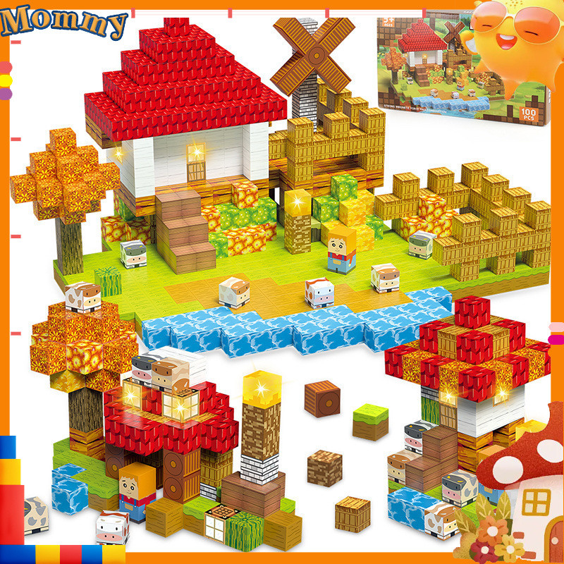 Magnetic Cube Building Blocks: Creative Imaginative Figure Block - DIY ...