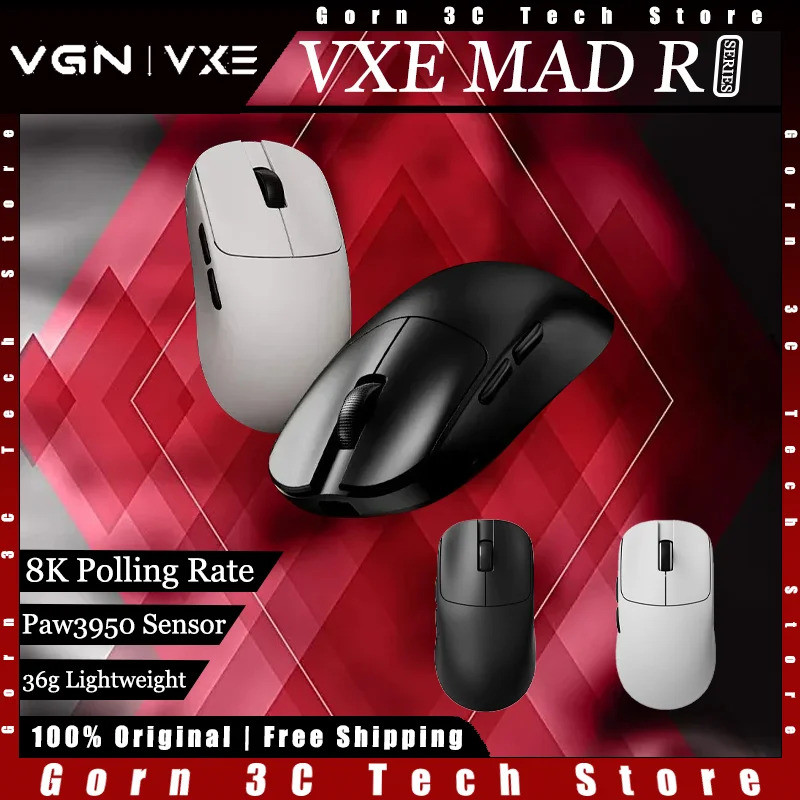 Vgn Vxe Mad R Major Plus Gaming Mouse Tri-mode Wireless 8k Polling Rate ...
