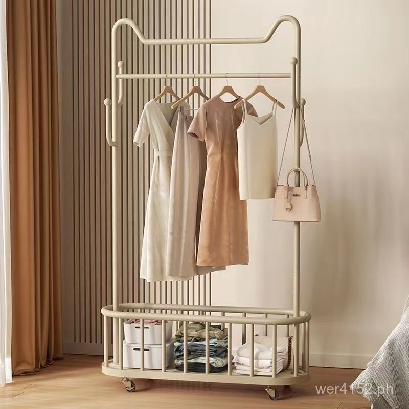 Floor-standing Balcony Movable Clothes Rack Living Room Drying Rack ...