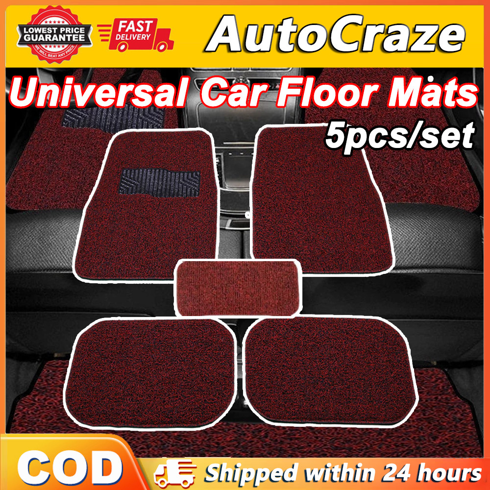 5Pcs / Set Car Matting Universal Coil Spaghetti Matting Floor Line Coil ...