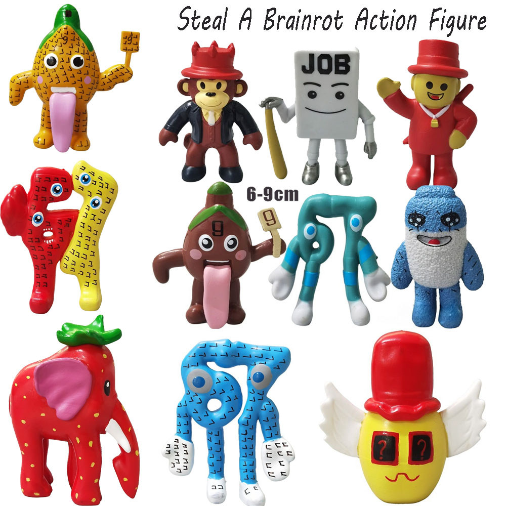 Roblox Steal A Brainrot Action Figure Toy Strawberry Elephant
