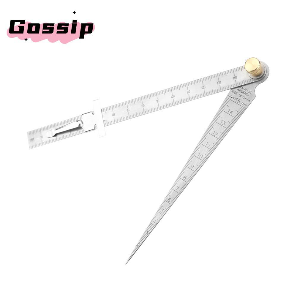 GOSSIP Depth Ruler, Stainless Steel Welding Gauge Taper Gap Gauge ...