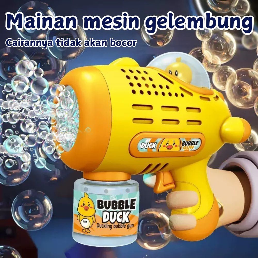 MESIN Safe Child Duck Machine 2025 Electric Bubble Toy Automatic Yellow ...