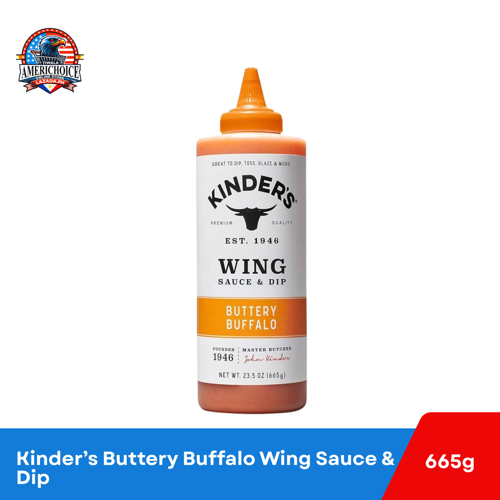 Kinder's Buttery Buffalo Wing Sauce & Dip 665g - USA Imported Spicy ...