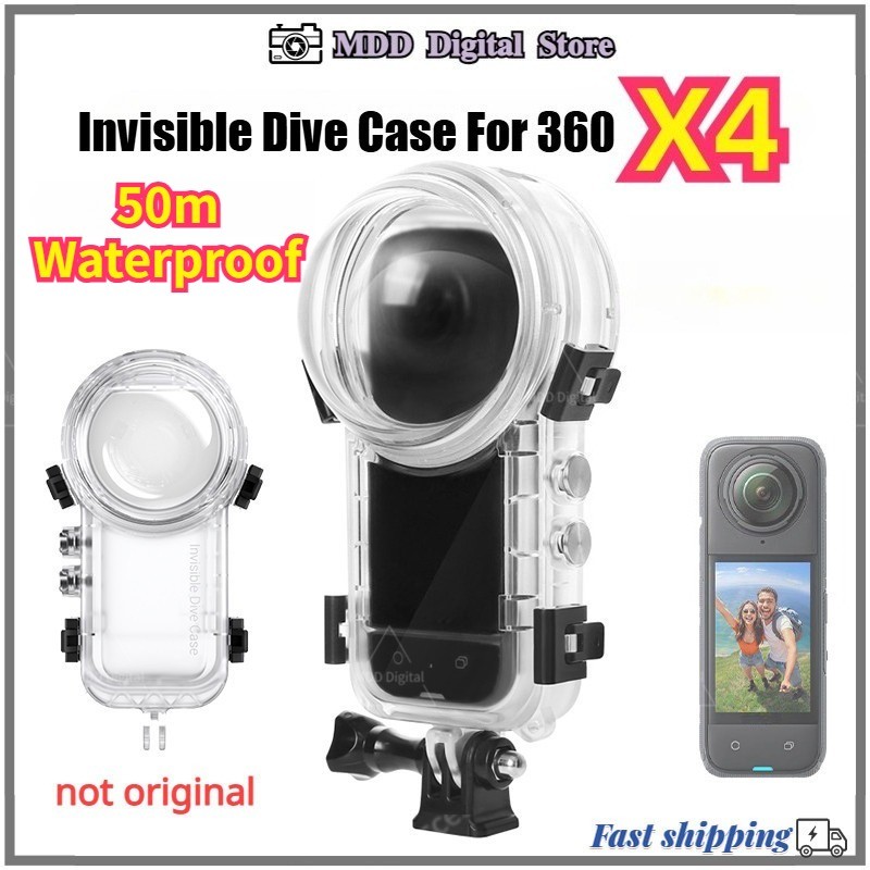 Invisible Dive Case for Ins360 X4 50m Waterproof Housing 360 ...