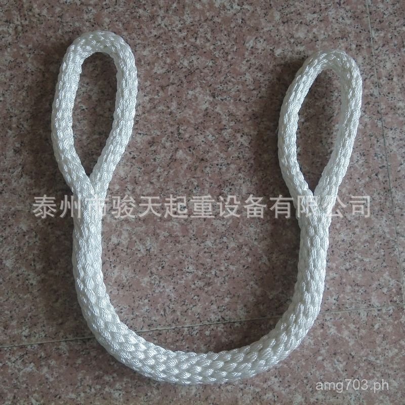 Lifting with Crane Rope70mm Nylon 8t6m Hoisting Rope Ring Hoisting Rope ...
