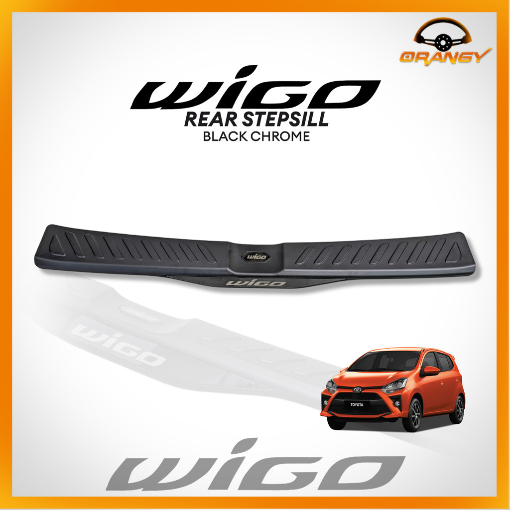 Toyota Wigo 2017 to 2022 OEM Rear Stepsill Black Chrome / All Black ...